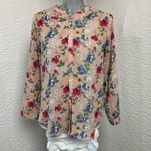 Fun2Fun Long Sleeve Blouse Size M